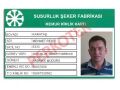 Barkodlu, İsim, resim, logo ve bilgi girişli personel yaka kartı (10 lu paket)