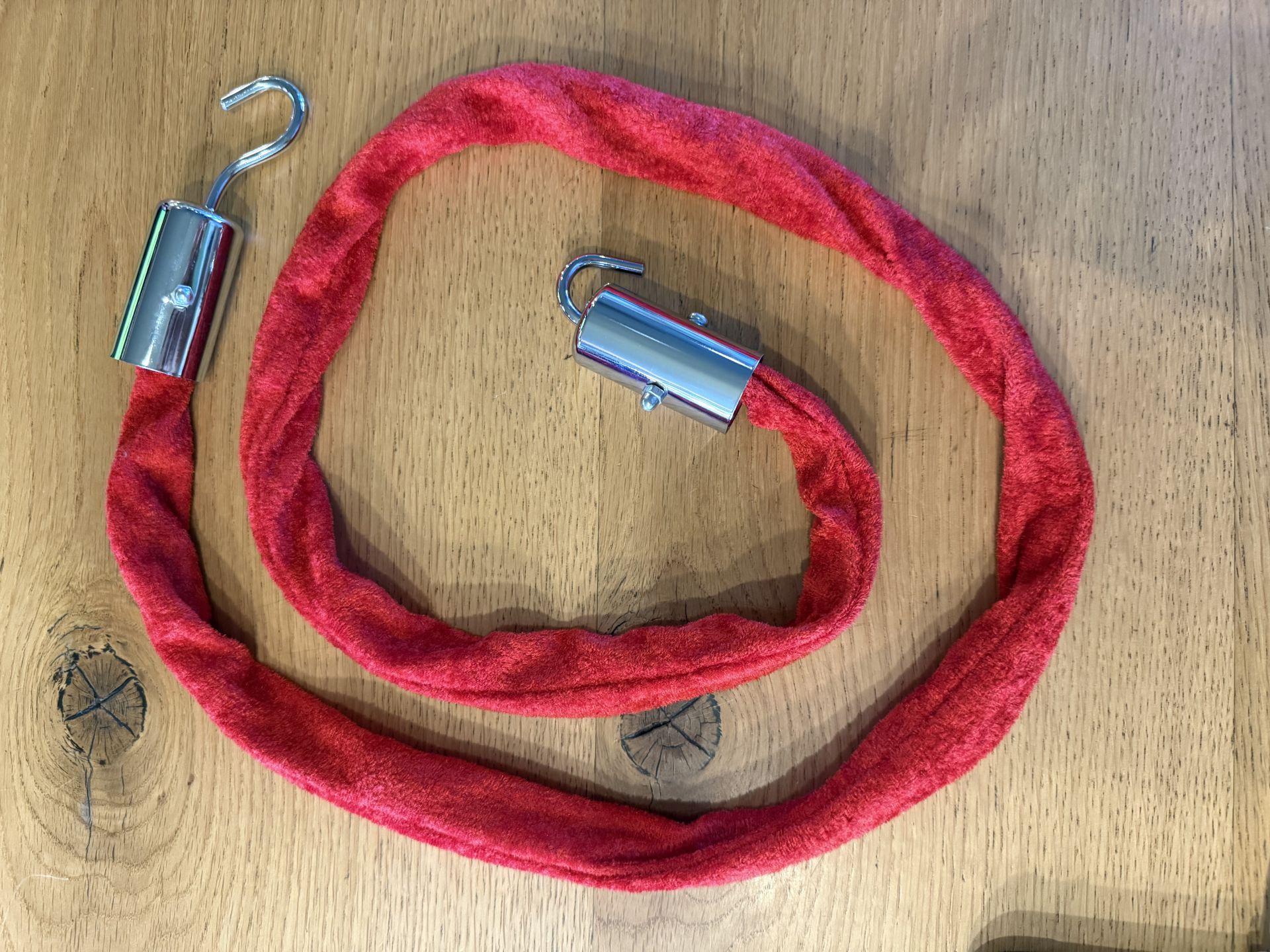 Protokol Bariyeri Kordonu 100 cm Krom uçlu