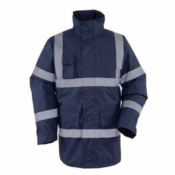 VWJK01-N Vizwell™ 300 D Oxford Reflektörlü İçi Kapitoneli Lacivert Parka