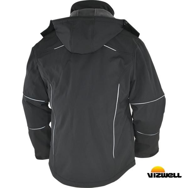 VWJK177  Vizwell™ Softshell Reflektörlü İki Renkli Mont