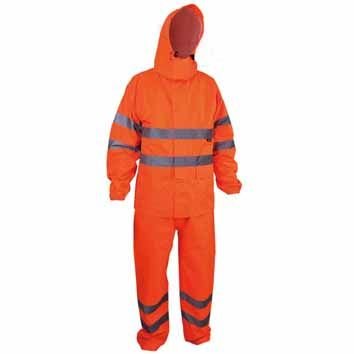 VWJK67 + 68 Vizwell™ 150 D Reflektörlü Takım Yağmurluk Turuncu