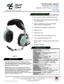 David Clark H10-76  Havacılık Seti 12510G-21