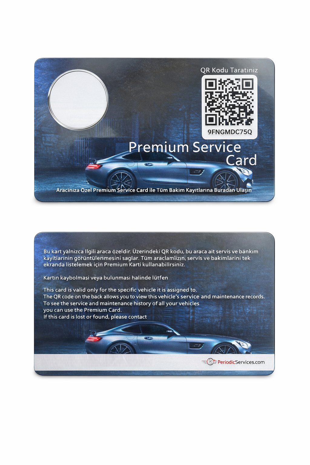 Periodic Services Oto Tamir Servis Yazılım Müşteri Kartı